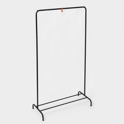 Вешалка гардеробная для одежды «Радуга», чёрная