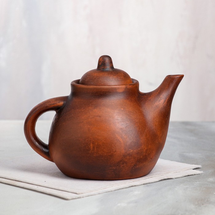 Чайник для заварки "Восток", гладкий, красная глина, 1.6 л - Фото 1