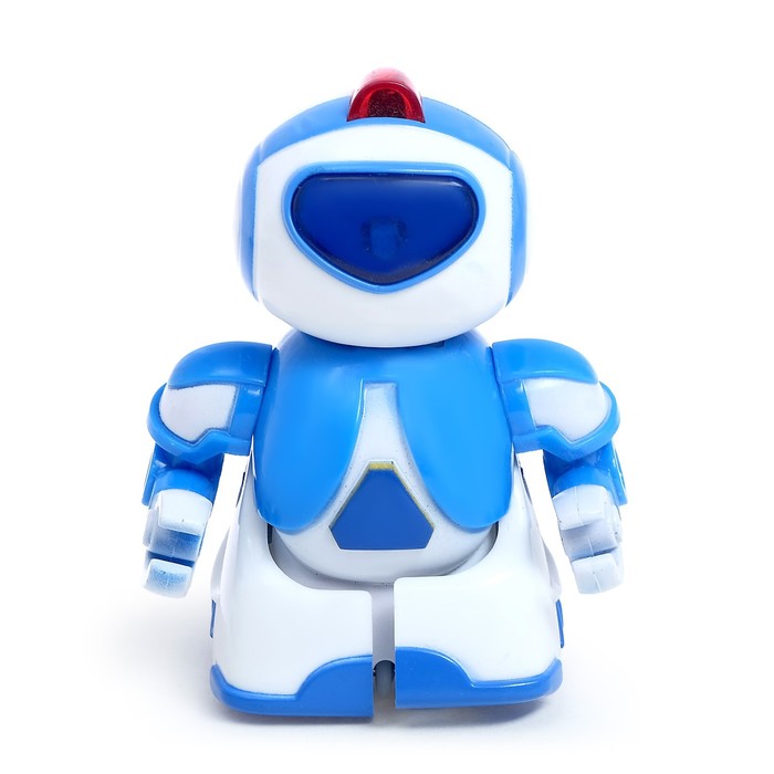 Робот радиоуправляемый «Минибот», световые эффекты, цвет синий - фото 1905384829