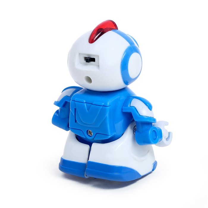 Робот радиоуправляемый «Минибот», световые эффекты, цвет синий - фото 1905384830