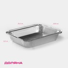 Набор форм из фольги для запекания и выпечки Доляна, 3.1 л, 32.5×25.8×6.3 см, 2 шт. - Фото 1
