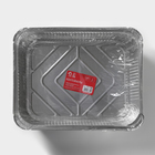 Набор форм из фольги для запекания и выпечки Доляна, 3.1 л, 32.5×25.8×6.3 см, 2 шт. - Фото 7