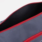 Сумка спортивная на молнии, наружный карман, цвет серый - Фото 3