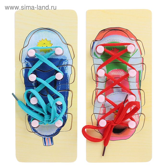 Шнуровка "Ботиночки" МИКС - Фото 1