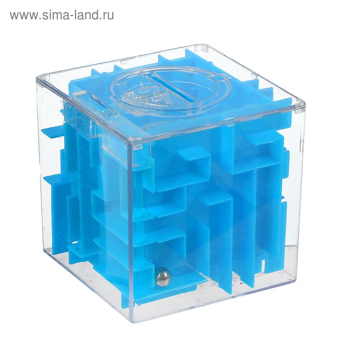 Головоломка «Лабиринт», с копилкой, цвета МИКС - Фото 1