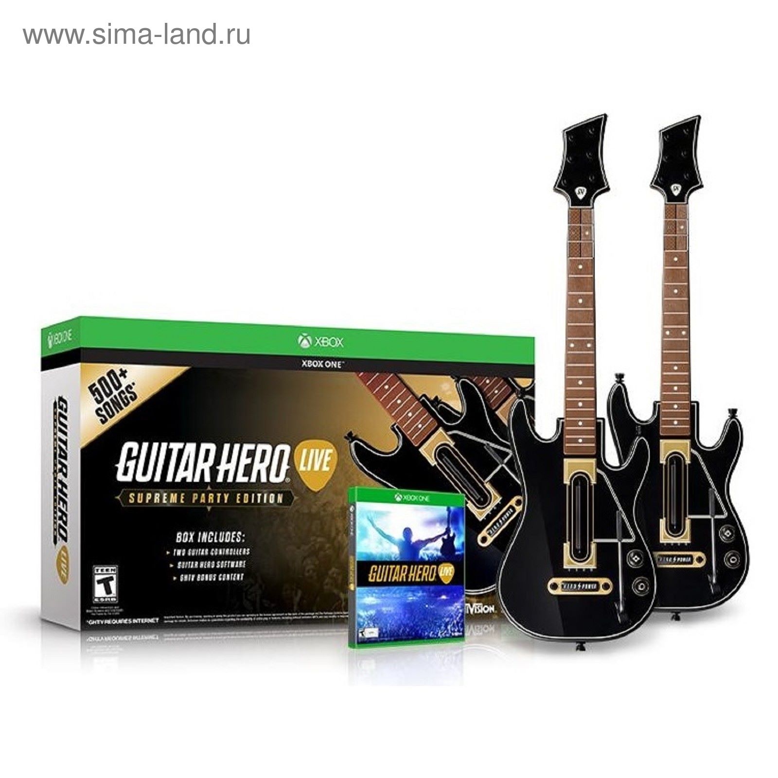 Игра для Xbox One Guitar Hero Live Supreme Party Edition. Две Гитары + игра  (1883891) - Купить по цене от 6 176.40 руб. | Интернет магазин SIMA-LAND.RU