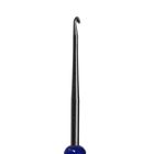Крючок для вязания, металлический, пластиковая ручка, колпачок, d=1,5мм, 10см - Фото 2