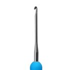 Крючок для вязания металлический, с пластиковой ручкой, d=2мм, 14см - Фото 2