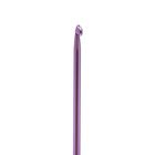 Крючок для вязания металлический, CH-15, d=2,5мм, 15см, цвет розовый - Фото 2