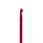 Крючок для вязания металлический, CH-15, d=3мм,15см, цвет красный - Фото 2