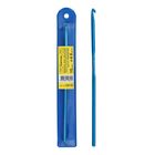 Крючок для вязания металлический, d=4мм, 15см, цвет синий - Фото 3