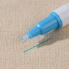 Маркер для ткани, смывающийся, двусторонний, цвет голубой - Фото 3