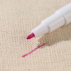 Маркер для ткани, самоисчезающий, с корректором, цвет розовый - Фото 2