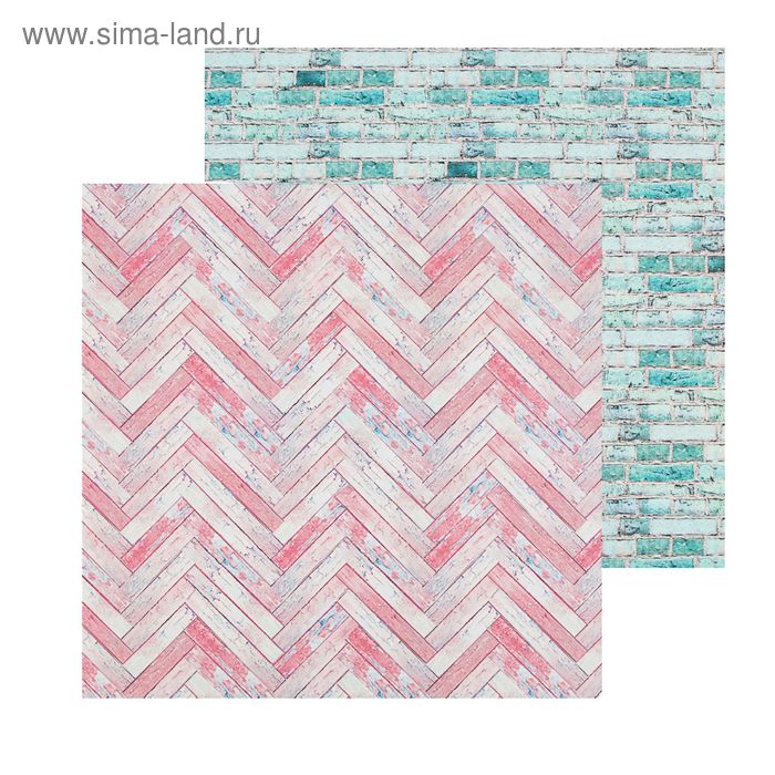 Фотофон двусторонний «Шебби», 45 × 45 см, переплётный картон, 980 г/м - Фото 1