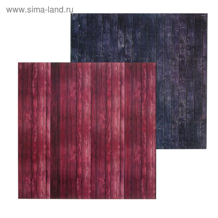 Фотофон двусторонний «Тёмные доски», 45 х 45 см, картон 100 г/м - Фото 1