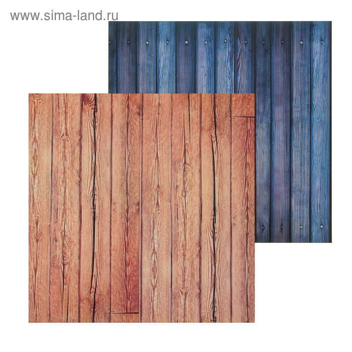 Фотофон двусторонний «Доски», 45 × 45 см, переплётный картон, 980 г/м - Фото 1