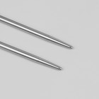 Спицы для вязания, круговые с металлической леской, d = 3,5 мм, 80 см - Фото 2