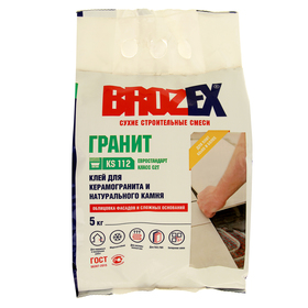 Клей для плитки BROZEX КС-112 ГРАНИТ 5,0 кг