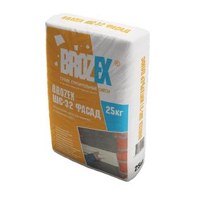 Смесь штукатурная для наружных и внутренних работ Brozex ШС-32, 25 кг