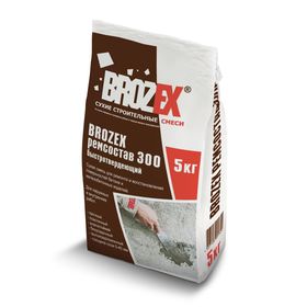 Сухая смесь для ремонта и восстановления бетона и железобетонных изделий Brozex "Ремсостав 300", 5 кг