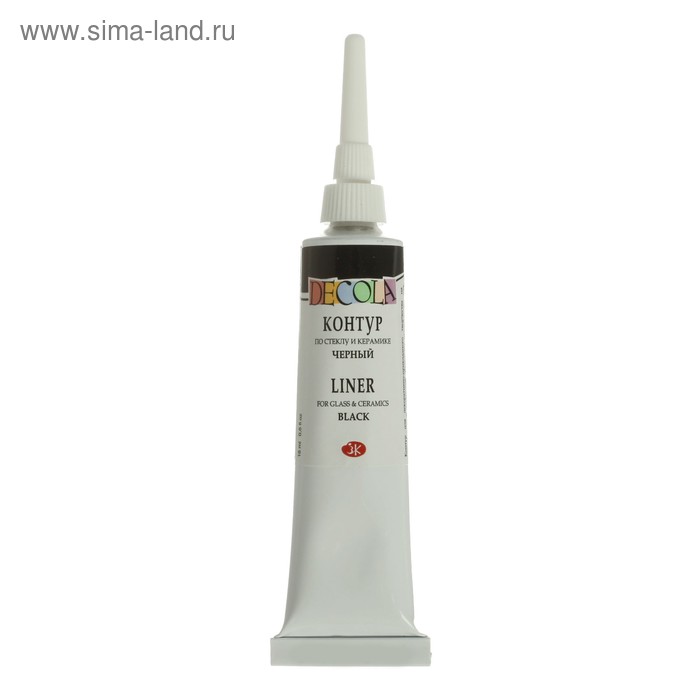 Контур по стеклу и керамике 18 мл, ЗХК Decola, чёрный, (5303810) - Фото 1