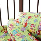 Детское постельное бельё "Совушки", цвет салатовый (арт. 10030) - Фото 3
