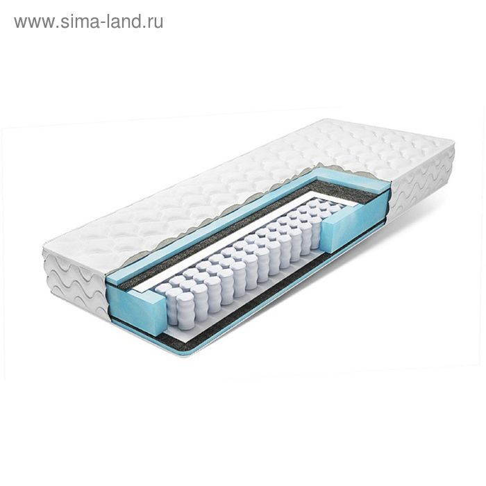 

Матрас Eco Soft, размер 200х200 см, высота 18 см, чехол жаккард-эко