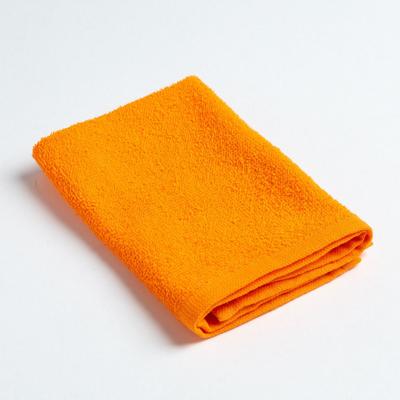 Полотенце махровое Экономь и Я 30х30 см, цв. оранжевый, 340 г/м²
