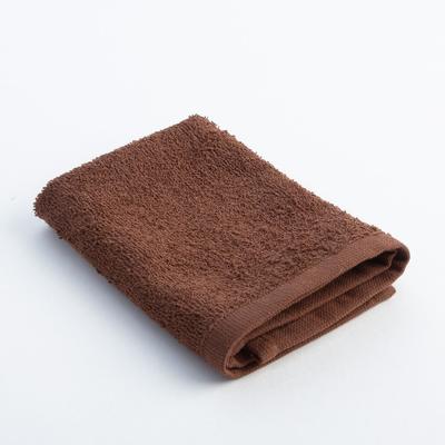 Полотенце махровое Экономь и Я 30х30 см, цв. шоколад, 340 г/м²