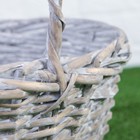 Набор корзин плетёных, ива, 3 шт., серо-бежевый цвет, большие - Фото 2