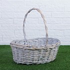 Набор корзин плетёных, ива, 3 шт., серо-бежевый цвет, большие - Фото 4