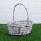 Набор корзин плетёных, ива, 3 шт., серо-бежевый цвет, большие - Фото 5