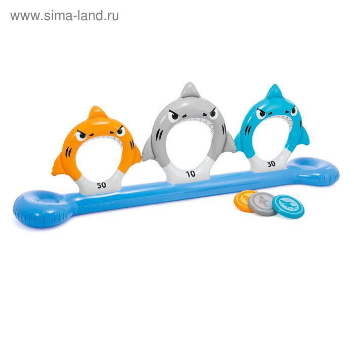 Мишень надувная "Акулы", 267 х 51 х 91 см, от 6 лет INTEX - Фото 1