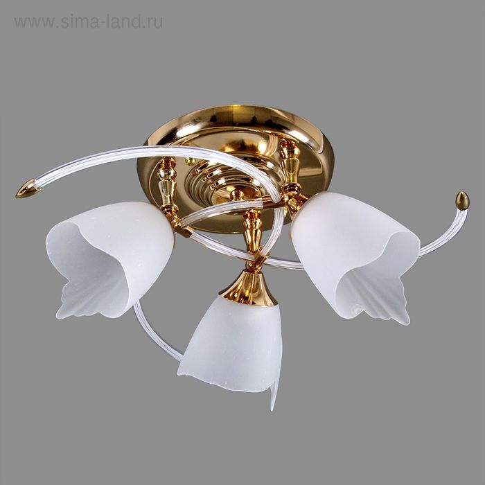 Люстра "Ландыш" 3x40Вт E27 МИКС 44х44х26 см. - Фото 1