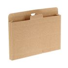 Коробка крафт из рифлёного картона, 18,5 х 13,3 х 1,5 см - Фото 2