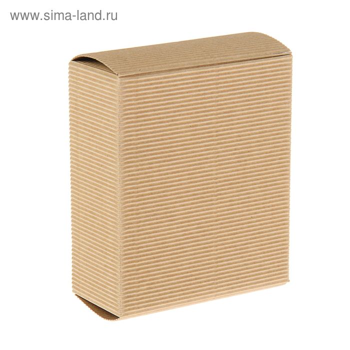 Коробка крафт из рифлёного картона, 13 х 11 х 5 см - Фото 1