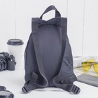 Рюкзак детский, 2 отдела на молнии, наружный карман, цвет чёрный - Фото 3