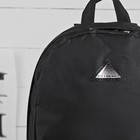 Рюкзак молодёжный, отдел на молнии, наружный карман, цвет чёрный/серый - Фото 4