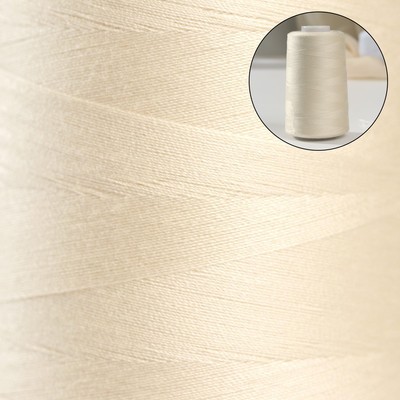 Нитки 50/2, №140, 5000 м, цвет молочный №1126
