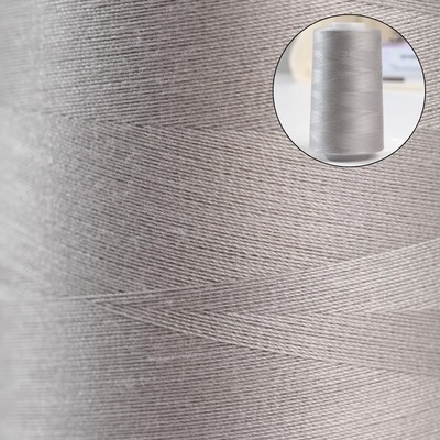 Нитки 50/2, №140, 5000 м, цвет серый №1366