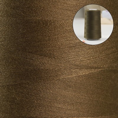 Нитки 50/2, №140, 5000 м, цвет тёмный хаки №1423