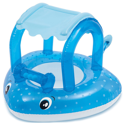 Круг-ходунки для плавания «Скат», 103х77 см, с сиденьем, навесом 56589NP INTEX