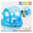 Круг-ходунки для плавания «Скат», 103х77 см, с сиденьем, навесом 56589NP INTEX - Фото 3