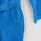 Халат для девочки, рост 122 см, цвет голубой 783-1-15 - Фото 4