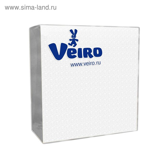 Салфетки бумажные Linia Veiro, белые, 1 слой, 50 шт. - Фото 1