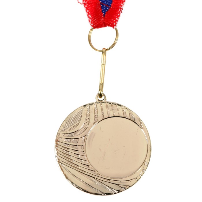 Медаль под нанесение 054 диам 4 см. Цвет зол. С лентой - Фото 1