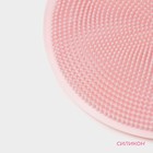 Губка для посуды Доляна, 11×11×1 см, силиконовая, МИКС - Фото 2