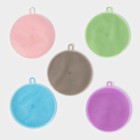 Губка для посуды Доляна, 11×11×1 см, силиконовая, МИКС - Фото 7