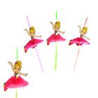 Трубочки гофре для коктейля "Балерина", (набор 6 шт.) - Фото 1