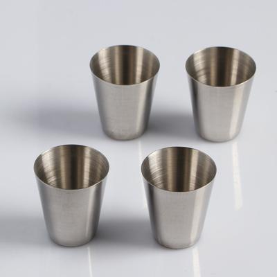 Набор стопок Мастер К, 30 мл, 4×3.5 см, 4 шт., чехол, нержавеющая сталь